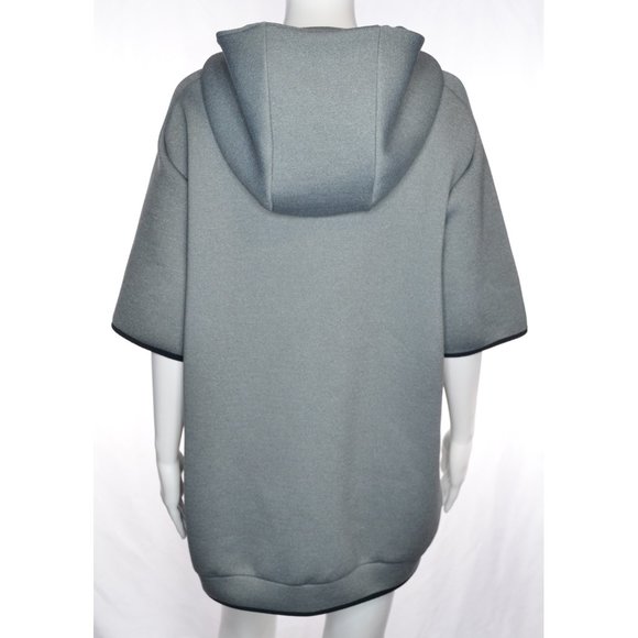 Nike On-Field Short Sleeve Funnel Neck Hoodie Gray Embroidered Butterfly Size L - Picture 6 of 8